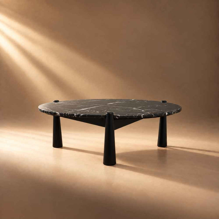 Furniture-Santo-Black-and-White-Marble-Top-Coffee-Table