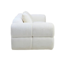 Bellamy Cream Textured Fabric Large 3 Seater Sofa