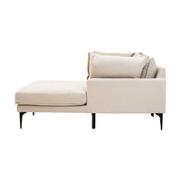 Avenne Cream three-seat right-hand chaise sofa