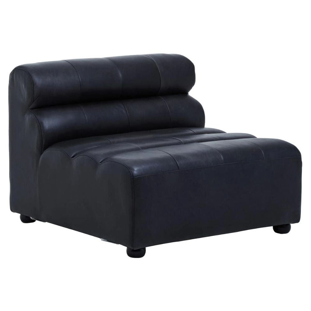 Furniture-Sofas-Klein-Antique-Black-Leather-Modular-Chair