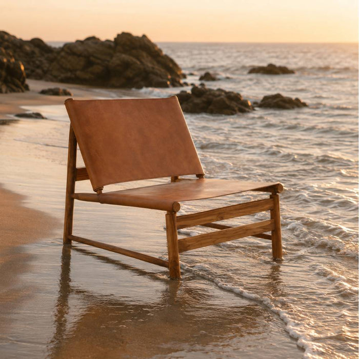 Sonari Brown Leather Chair