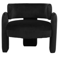 Furniture-statement-chair-joline-and-flo-Blaw-Black-Velvet-Curved-Chair-lifestyle