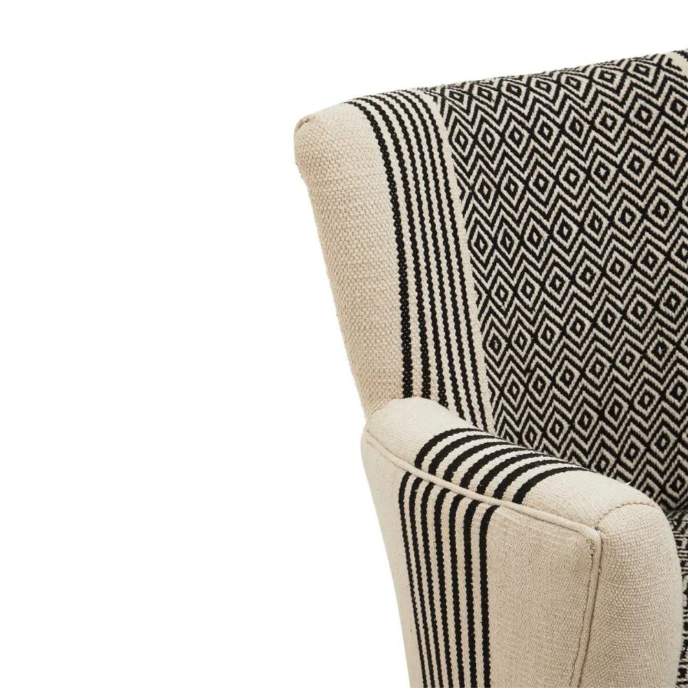 Artisan Monochrome Cotton Chair