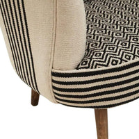 Artisan Monochrome Cotton Chair