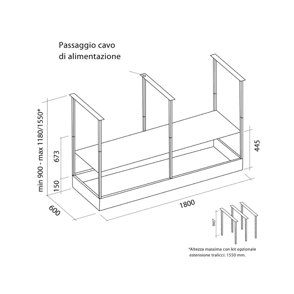 Spazio 130/180 cm