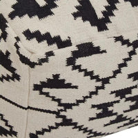 Geometry Cotton Pouffe