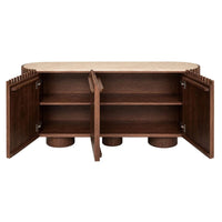 Kering Travertine Curved Sideboard