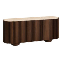Kering Travertine Curved Sideboard