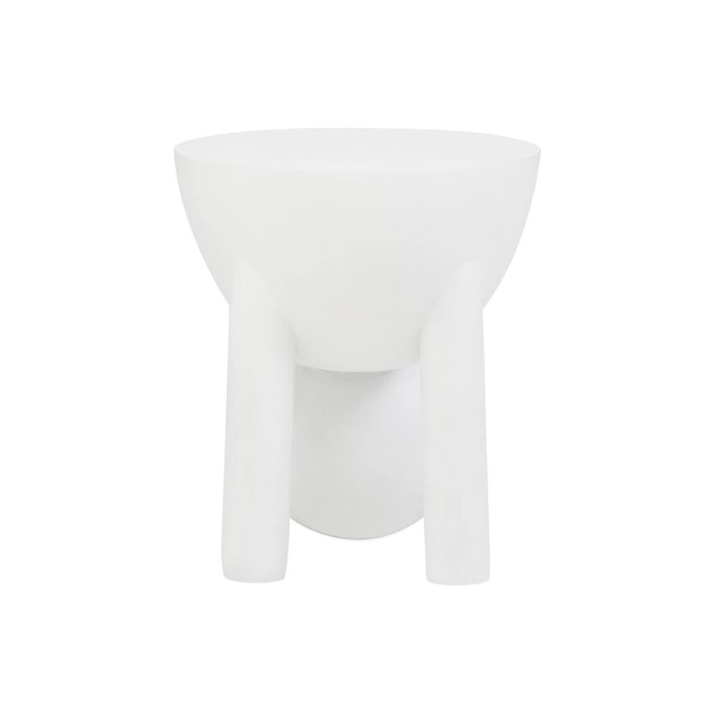 White side table front view