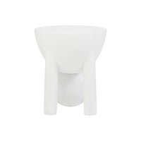 White side table front view