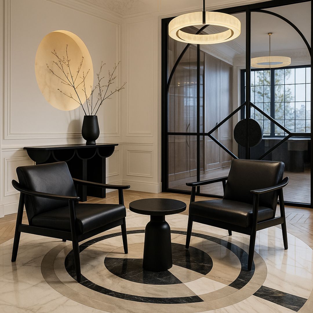 Monroe Lounge Chair – Modern Noir, Sculpted Serenity