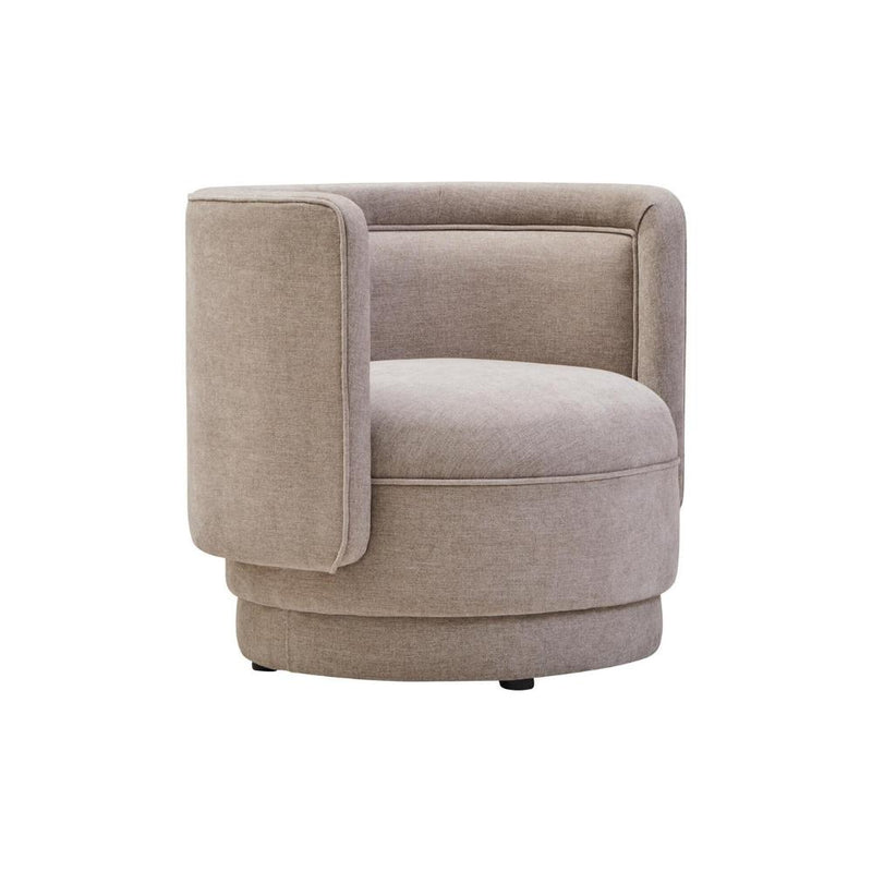 Beige armchair on a white background