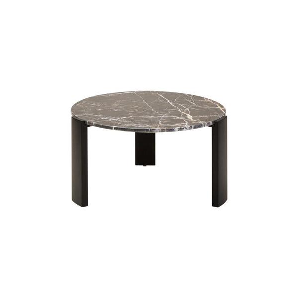 Nobi Round Black Marble Coffee Table