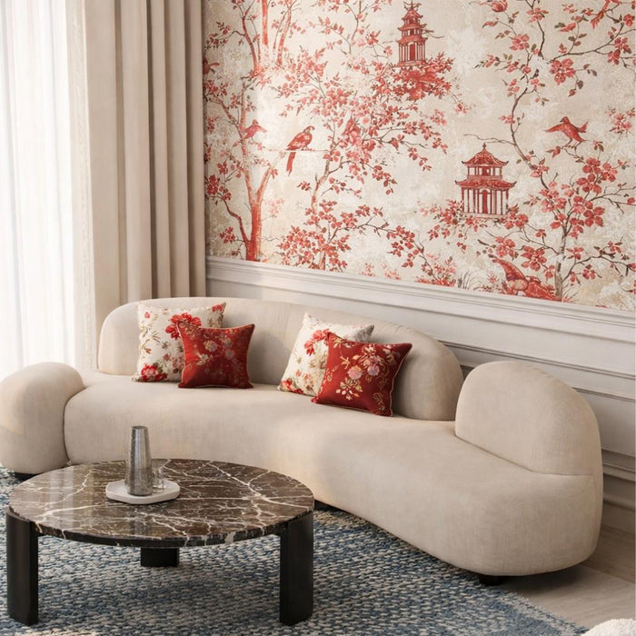 Nobi Round Black Marble Coffee Table