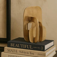 Solaro Gold Abstract Sculpture