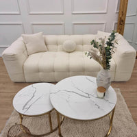 White Bliss 3-Seater Sofa