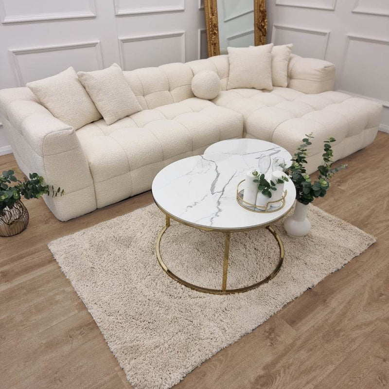 White Bliss Corner Sofa