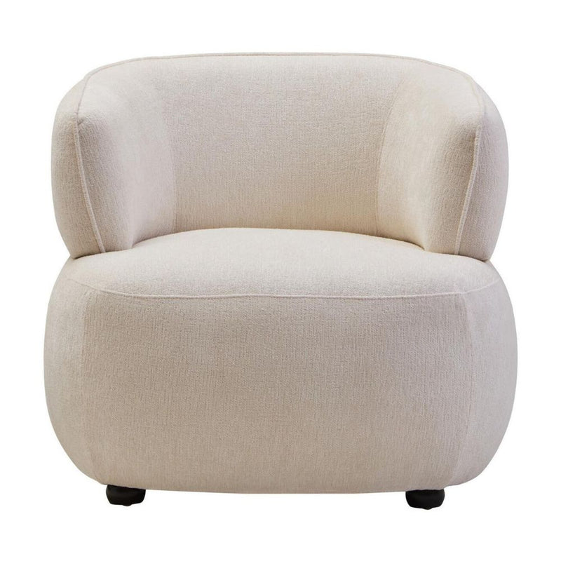 Armere Ivory Chenille Chair