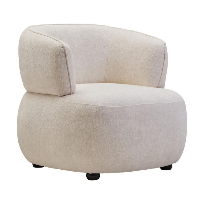 Armere Ivory Chenille Chair