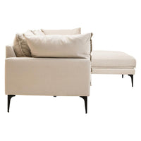 Avenne Cream three-seat right-hand chaise sofa