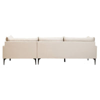 Avenne Cream three-seat right-hand chaise sofa