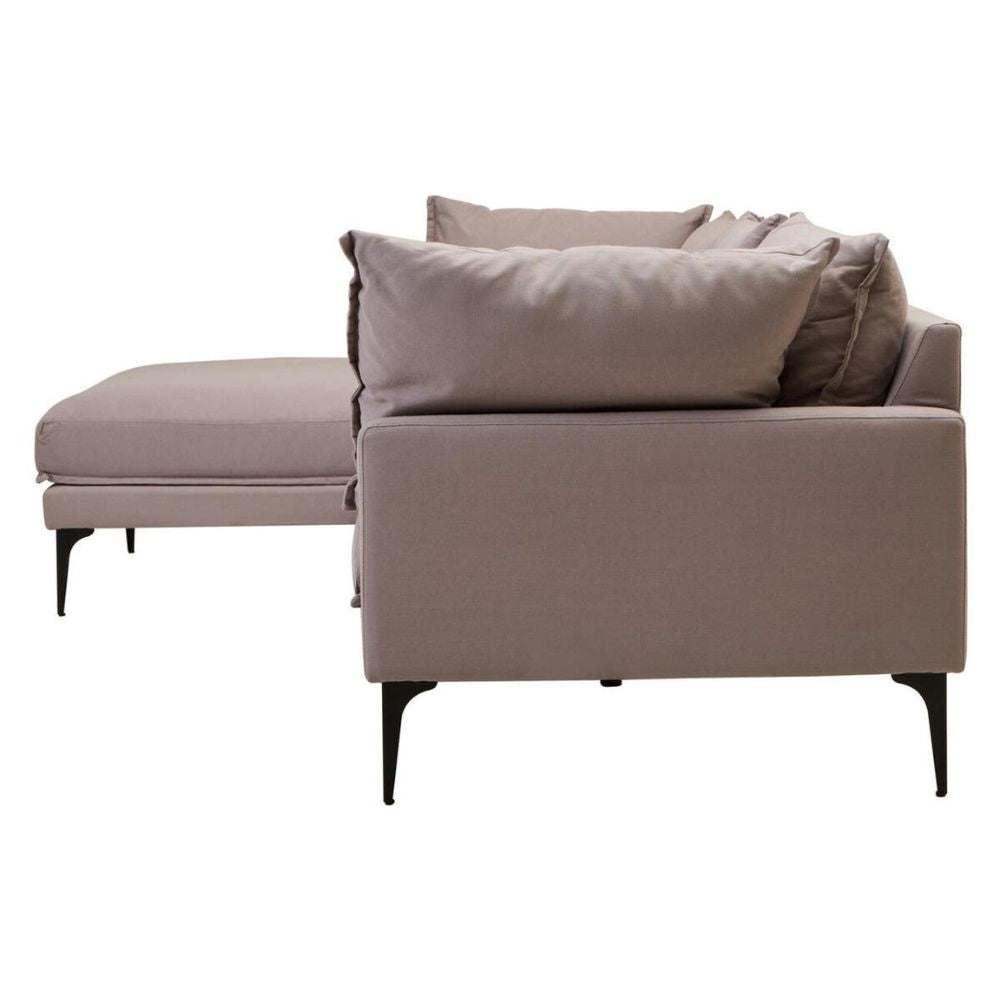 Avenne  Grey three-seat left-hand chaise sofa