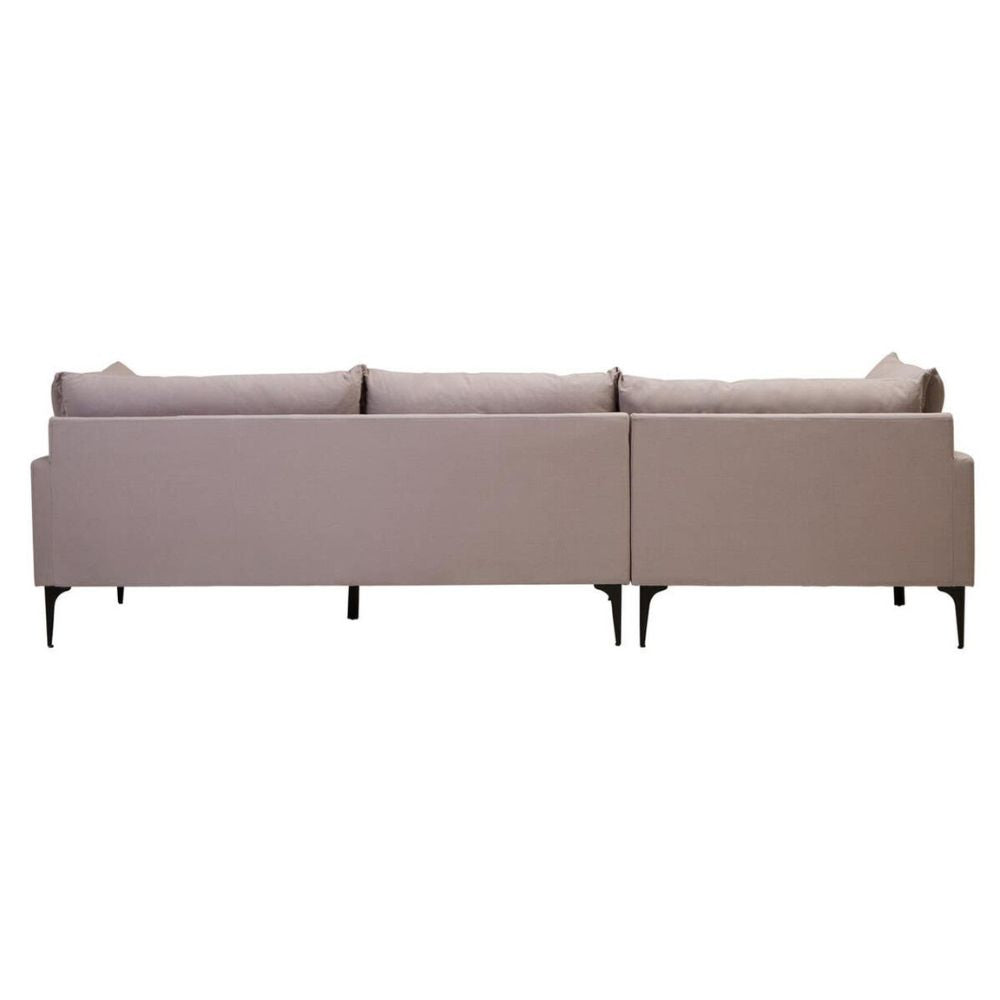 Avenne  Grey three-seat left-hand chaise sofa