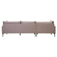Avenne  Grey three-seat left-hand chaise sofa