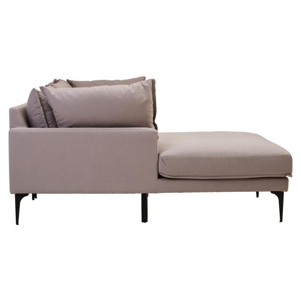 Avenne  Grey three-seat left-hand chaise sofa