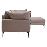 Avenne Grey three-seat right-hand chaise sofa