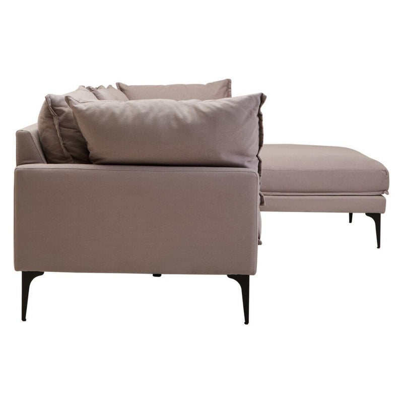 Avenne Grey three-seat right-hand chaise sofa