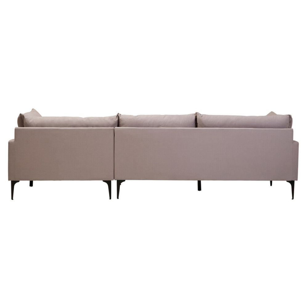 Avenne Grey three-seat right-hand chaise sofa