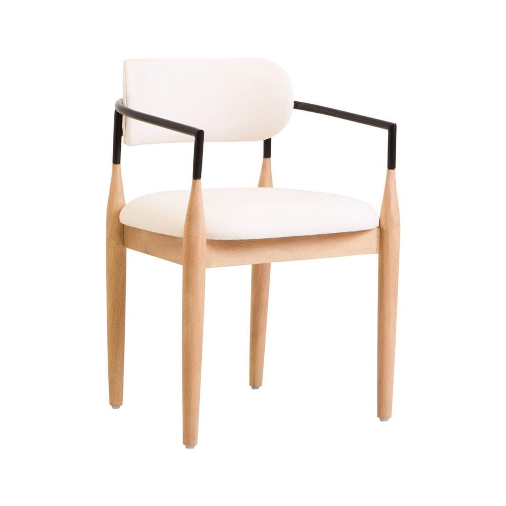 Calviano Cream Textured Dining Chair