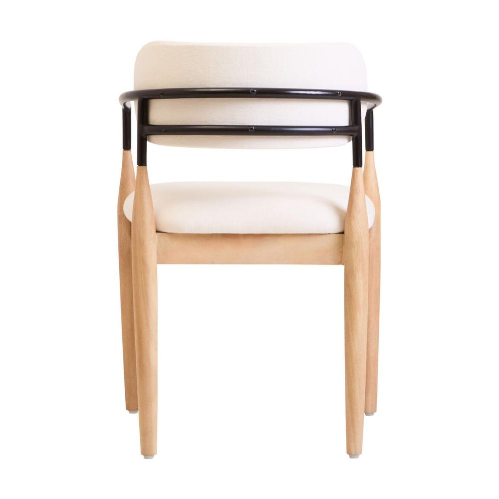 Calviano Cream Textured Dining Chair