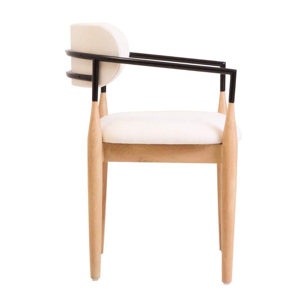 Calviano Cream Textured Dining Chair