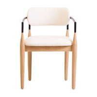 Calviano Cream Textured Dining Chair