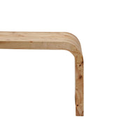 Cortona Burl Wood Curved Coffee Table