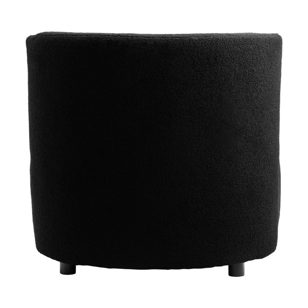 Eldra Black Boucle Armless Chair