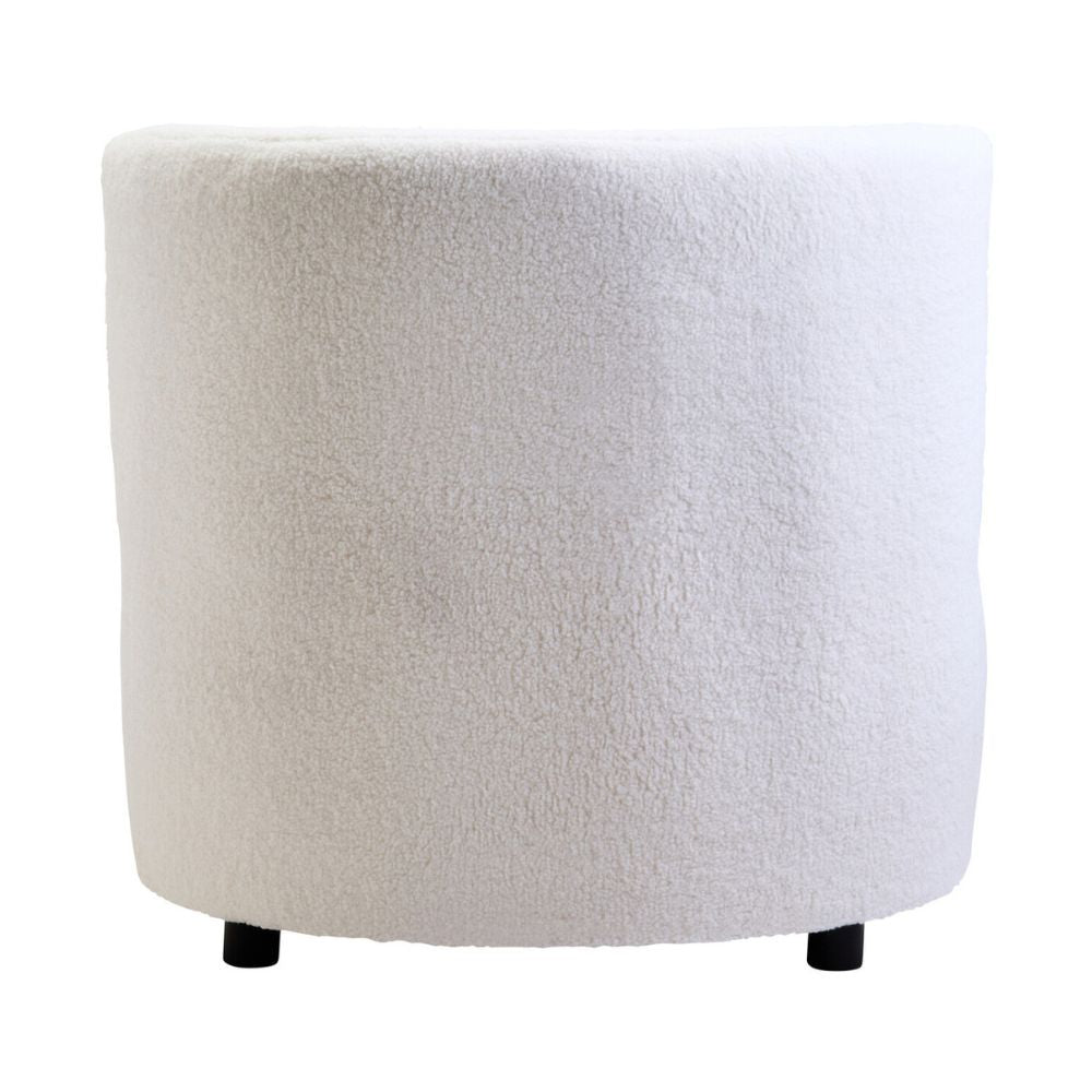Eldra Ivory Boucle Armless Chair