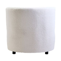 Eldra Ivory Boucle Armless Chair
