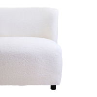 Eldra Ivory Boucle Armless Chair