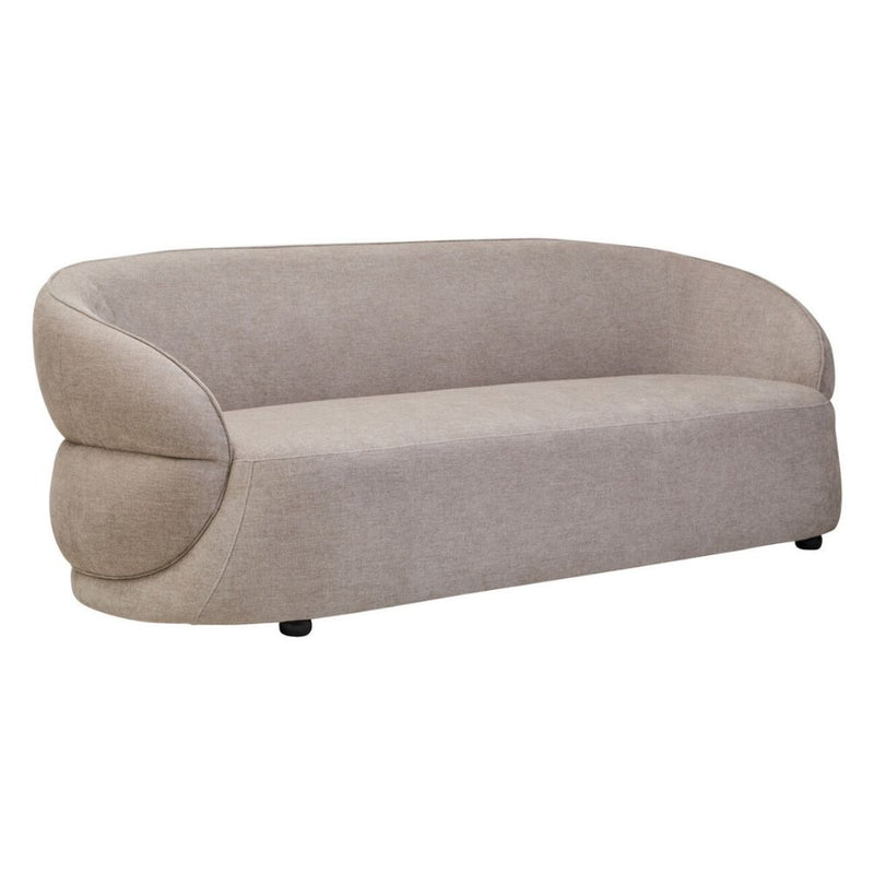 Elora Three-Seater Chenille Sofa – Taupe