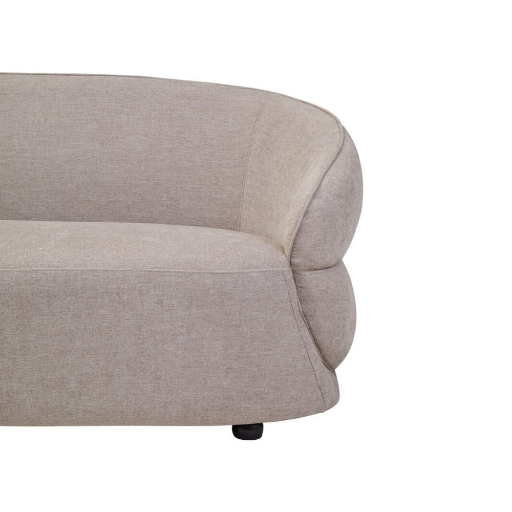 Elora Three-Seater Chenille Sofa – Taupe