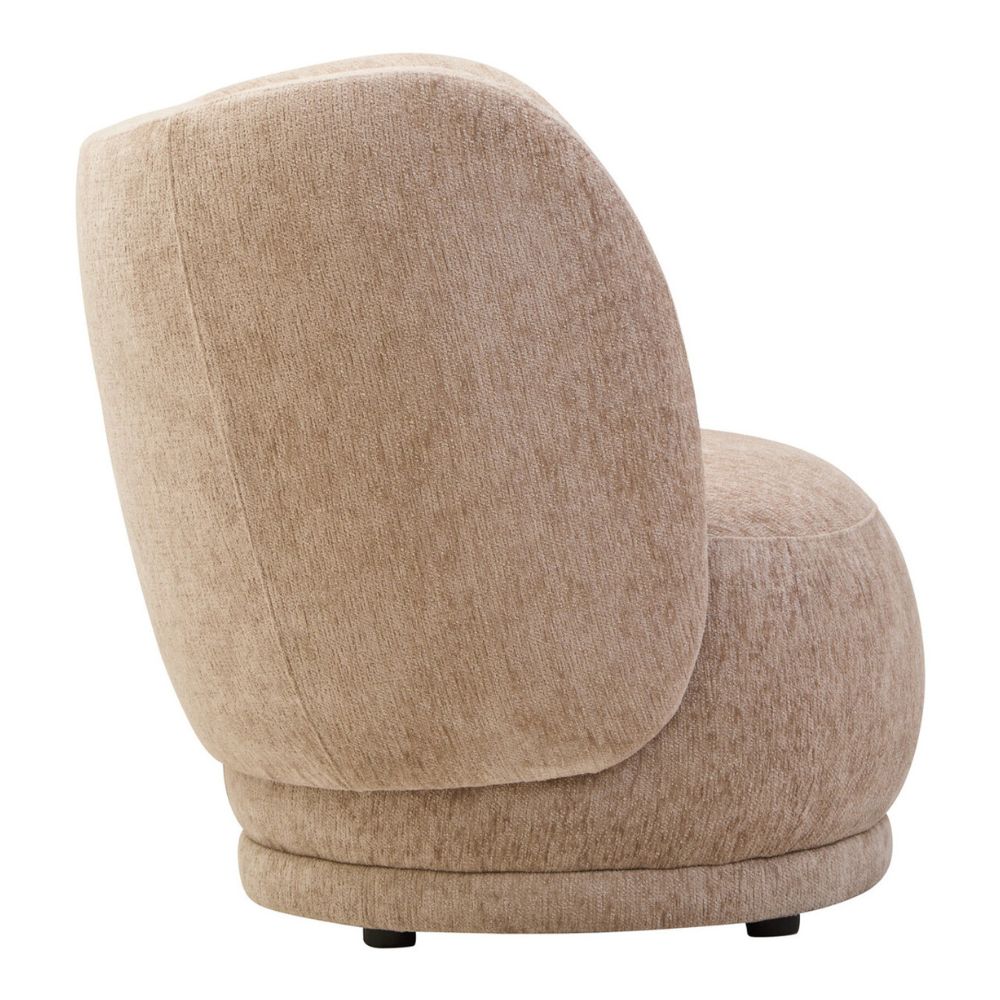 Lunel Curved Chenille Accent Chair