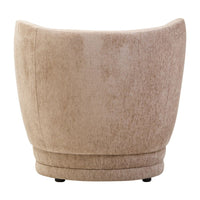 Lunel Curved Chenille Accent Chair