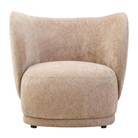 Lunel Curved Chenille Accent Chair