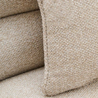 Marenza Ivory Curved Linen Sofa