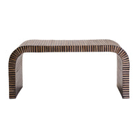 Orana Bamboo Inlay Curved Coffee Table