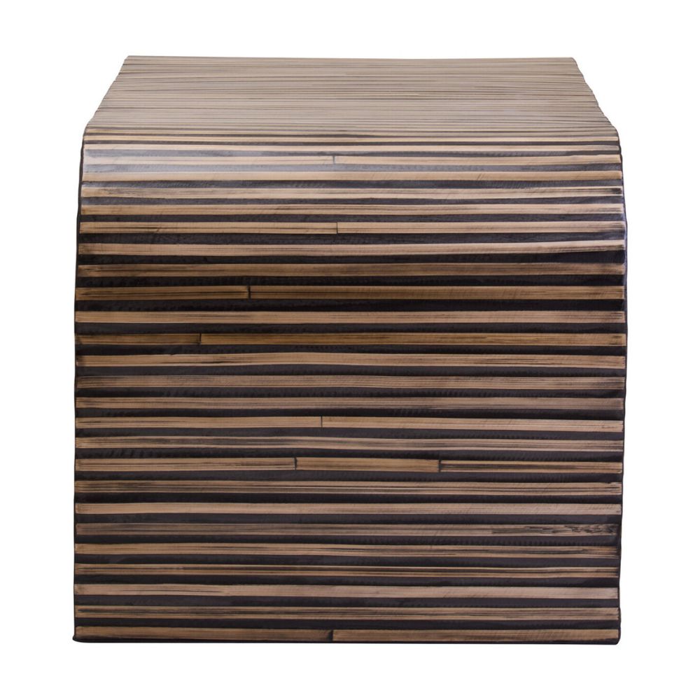 Orana Bamboo Inlay Curved Coffee Table