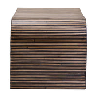 Orana Bamboo Inlay Curved Coffee Table